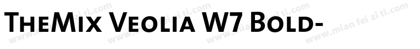 TheMix Veolia W7 Bold字体转换